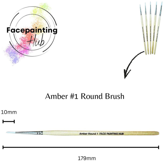 Face Painting Hub  | Face Painting Brush - Amber Round #1
