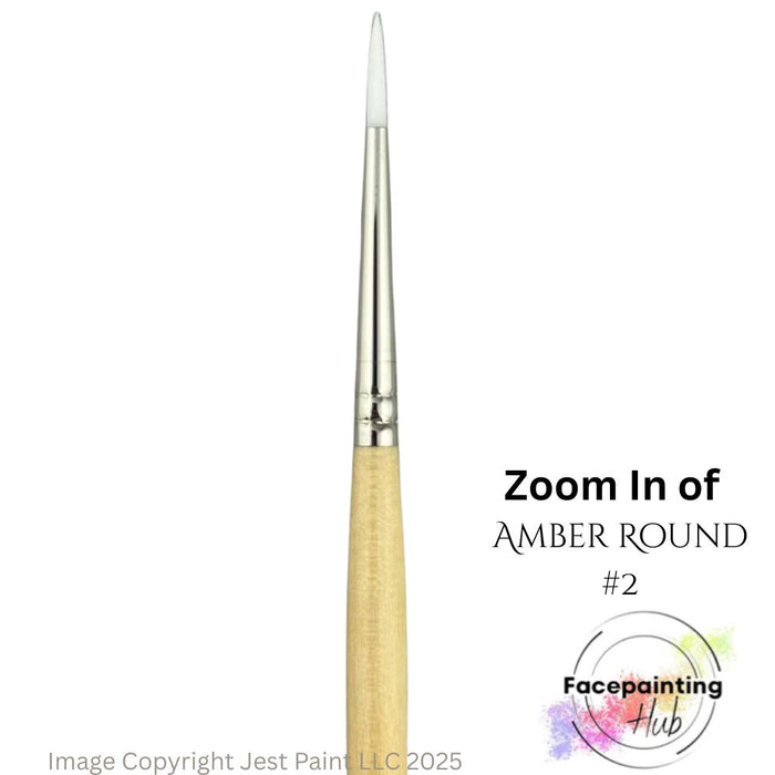 Face Painting Hub  | Face Painting Brush - Amber Round #2