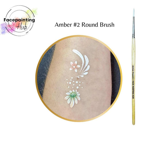 Face Painting Hub  | Face Painting Brush - Amber Round #2