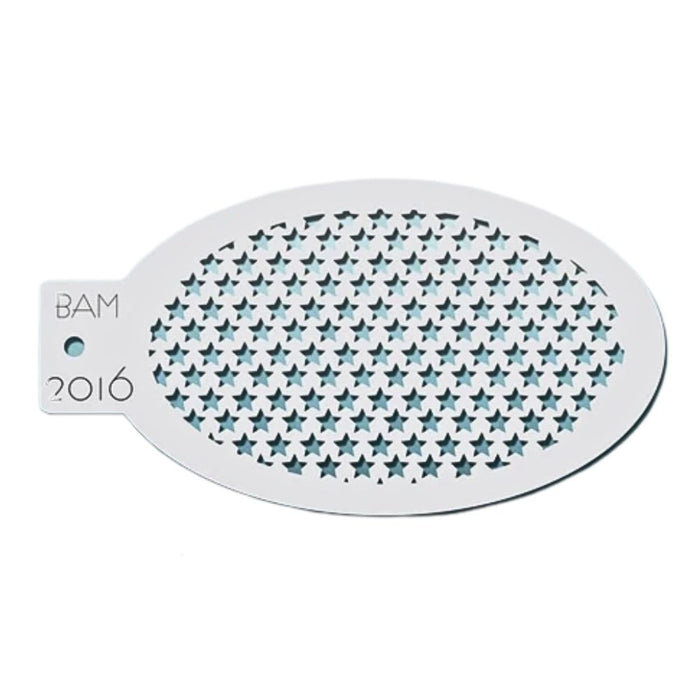 Bad Ass Mini 2016 - Face Painting Stencil - Array of Stars