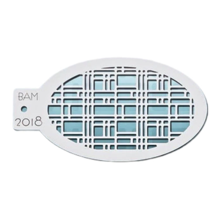 Bad Ass Mini 2018 - Face Painting Stencil  - Mosaic Tile