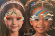 Fun Faces KatzNC | Face Painting Practice Board - 2 Girls Front Facing (GG1)