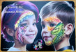 Fun Faces KatzNC | Face Painting Practice Board - Girl and Boy 3/4 Facing (Girl on the Left) (SVGB1)