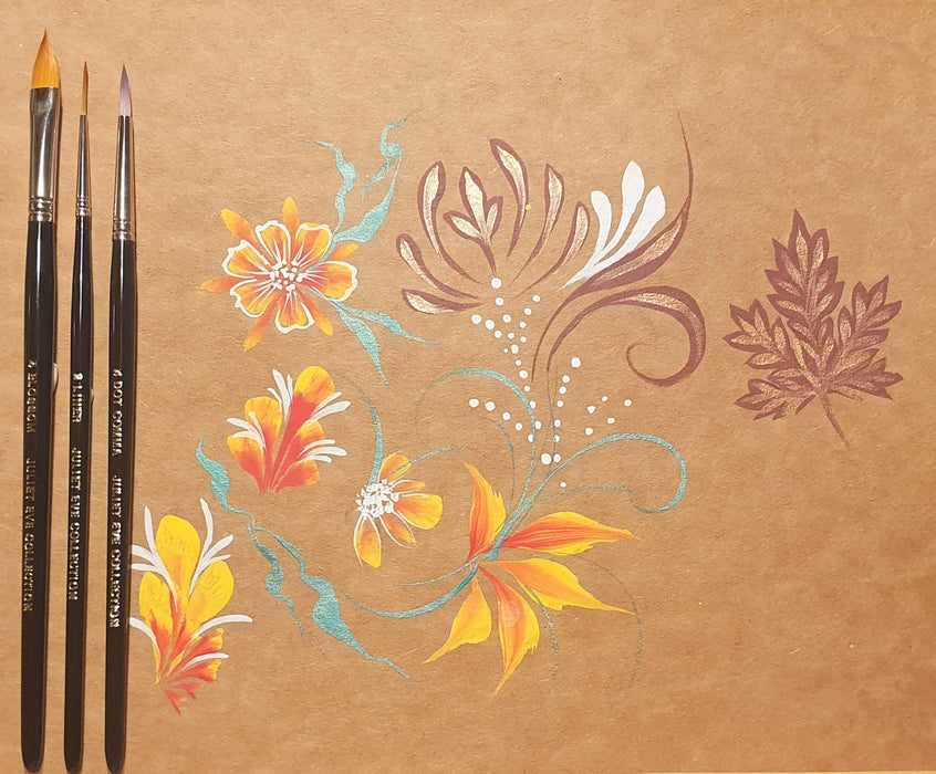 Juliet Eve Collection  | Face Painting Brush - Flat Pointy - BLOSSOM 4 - 3/8"