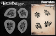 Tattoo Pro 205 - Body Painting Stencil - Flourishes