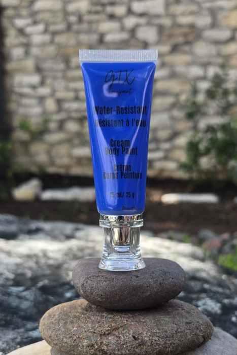 GTX Face Paint | Silicone Based Water Resistant Cream - Bluebonnet Blue - 25ml Easy Squeezy Tube