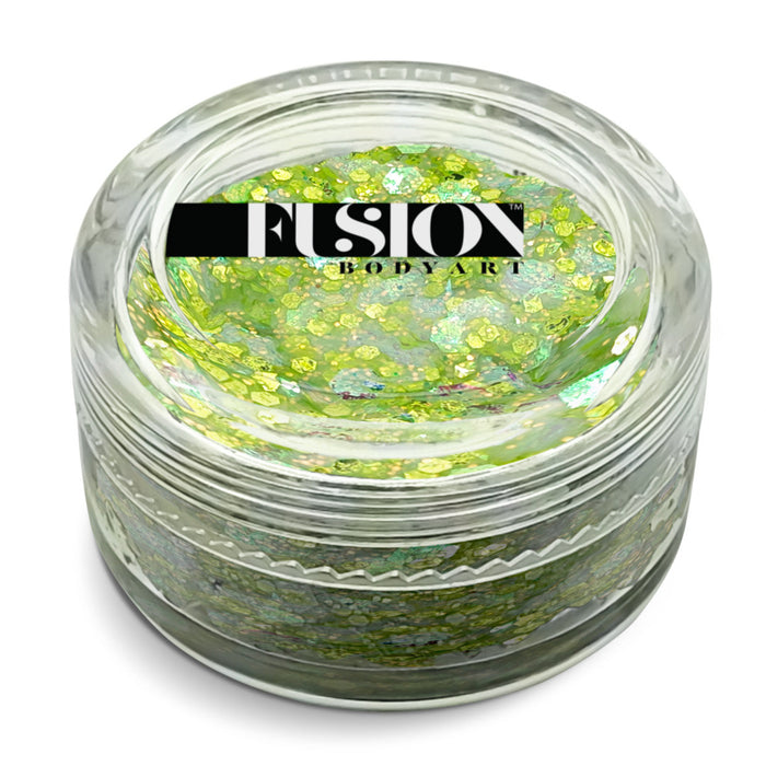 Fusion Body Art | Glitter Creams - AURORA 10mL (UV Reactive)