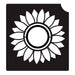 Art Factory | Glitter Tattoo Stencil - (307) Sunflower - 5 Pack - #156