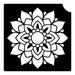 Art Factory | Glitter Tattoo Stencil - (309) Mandala - 5 Pack - #161
