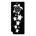 Art Factory | Glitter Tattoo Stencil - (332) Sea Turtle Splash - 5 Pack - #7