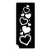 Art Factory | Glitter Tattoo Stencil - (333) Hearts Splash - 5 Pack - #72