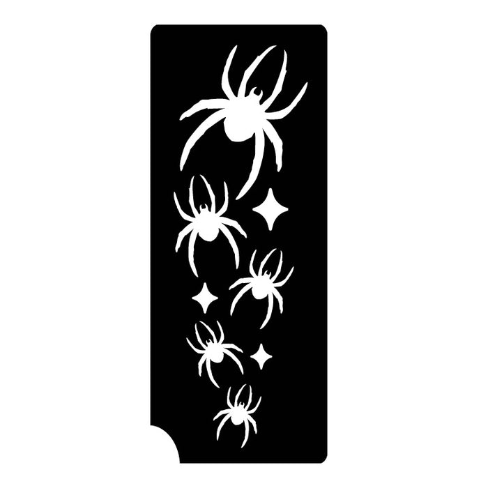 Art Factory | Glitter Tattoo Stencil - (335) Spider Splash - 5 Pack - #20