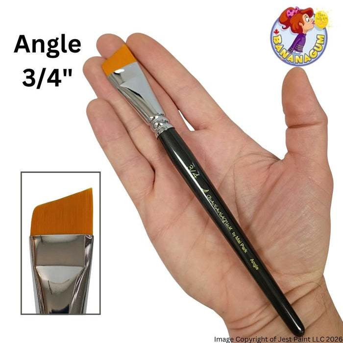 Bananagum | Face Painting Brush by Mai Park -  Short Angle 3/4"