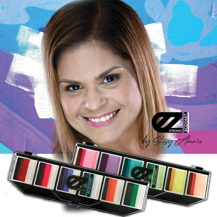 EZ STROKES by Susy Amaro | 1 Stroke Painting Palette | COTTON CANDY Palette  (SFX Non - Cosmetic)