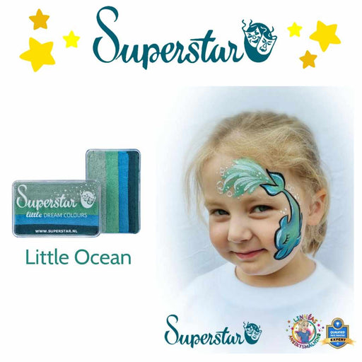 Superstar Face Paint | Little Dream Colours Rainbow Cake - Little OCEAN - 30gr