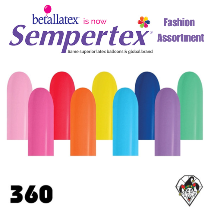 Sempertex Batallatex | Latex Twisting Balloons - 360S FASHION Assortment - 50ct  (57800)