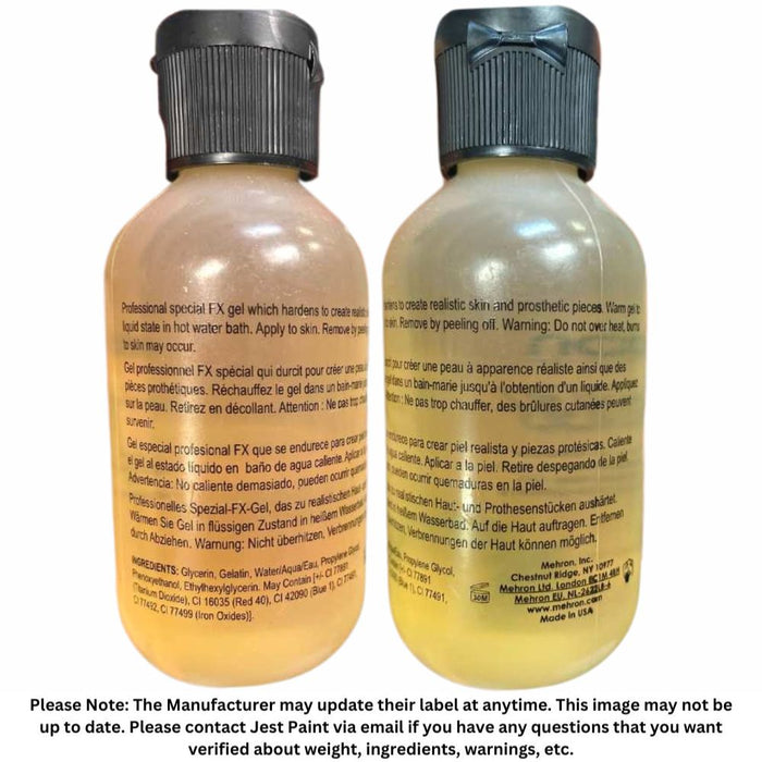 Mehron | 3D Gelatin Effects - Clear Gel - 2.8 oz / 80gr. (Squeeze Bottle)