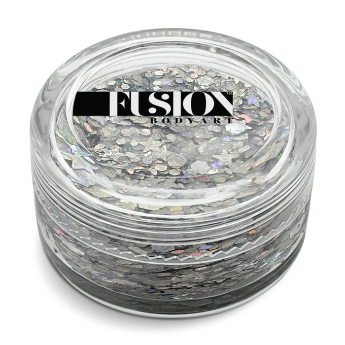 Fusion Body Art | Glitter Creams - TWINKLE STARS 10mL (UV Reactive)