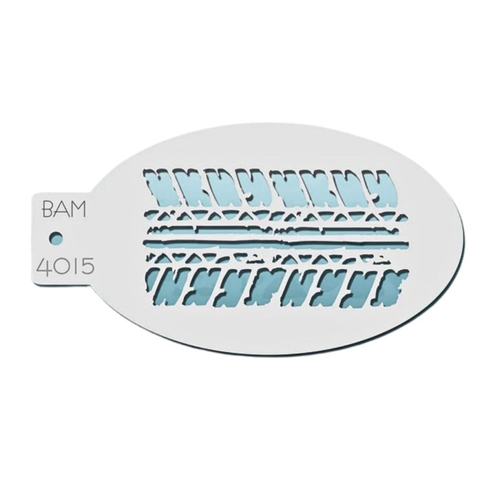 Bad Ass Mini 4015 - Face Painting Stencil - Tire Track