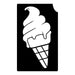 Art Factory | Glitter Tattoo Stencil - (412) Ice Cream Cone - 5 Pack - #155
