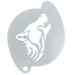 Diva Stencils | Face Painting Stencil | Tribal Wolf Howling (558)