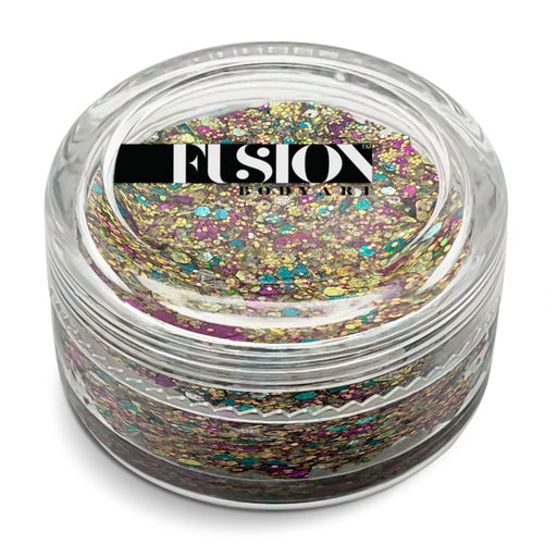 Fusion Body Art | Glitter Creams - MARDI GRAS 10mL (UV Reactive)