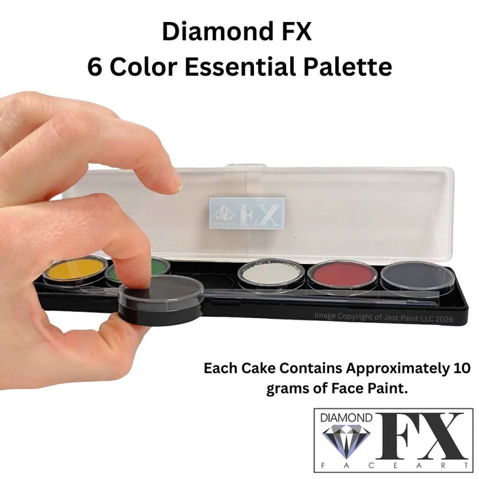Diamond FX Face Paint - 6 Color Essential  Palette