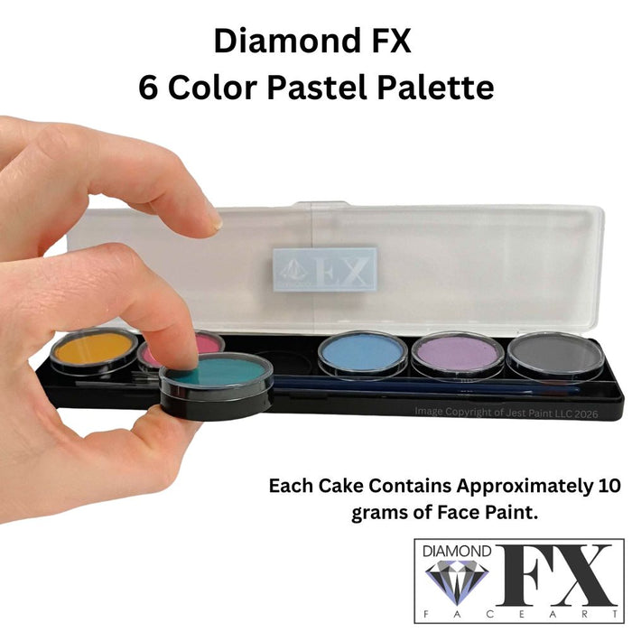Diamond FX Face Paint  - 6 Color Pastel Palette
