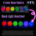 Diamond FX Paint - 6 Color Neon  Palette (SFX - Non Cosmetic)