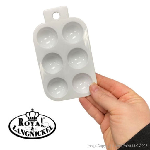 Royal | Plastic Mixing Palette with 6 Spots   (R6WELLP)