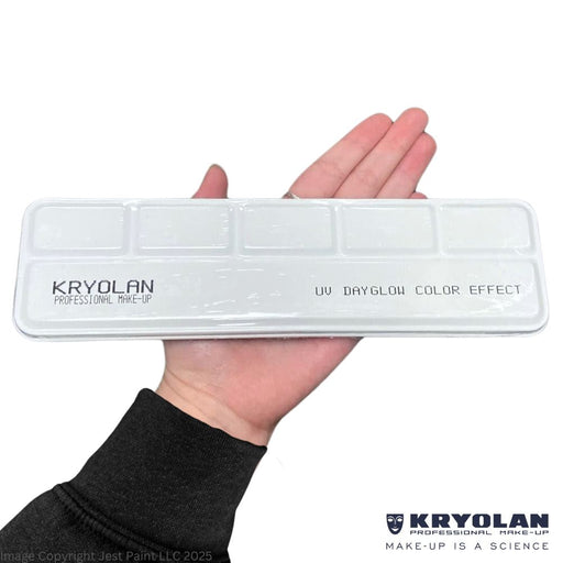 Kryolan Aquacolor Palette - Original UV Neon 6 Colors (White Case) (SFX - Non Cosmetic)