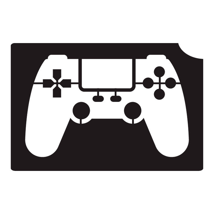 Art Factory | Glitter Tattoo Stencil - (739) Game Controller - 5 Pack - #190