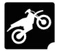 Art Factory | Glitter Tattoo Stencil -  (776) Motorcycle - 5 Pack - #106