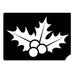 Art Factory | Glitter Tattoo Stencil - (802) Holly Berries - 5 Pack - #194