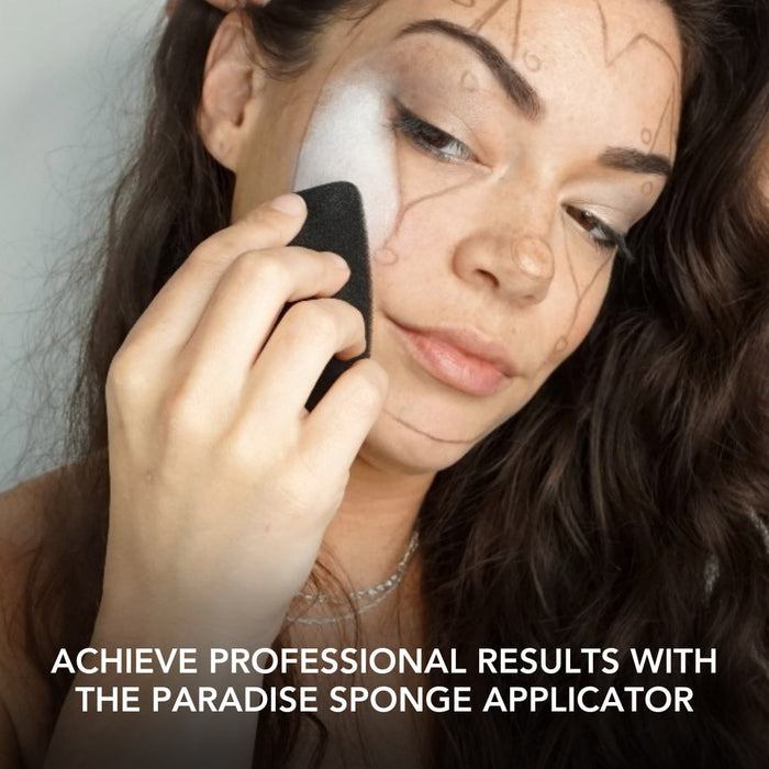 Paradise Sponges By Mehron - Black Face Painting Sponges - 2 Halves