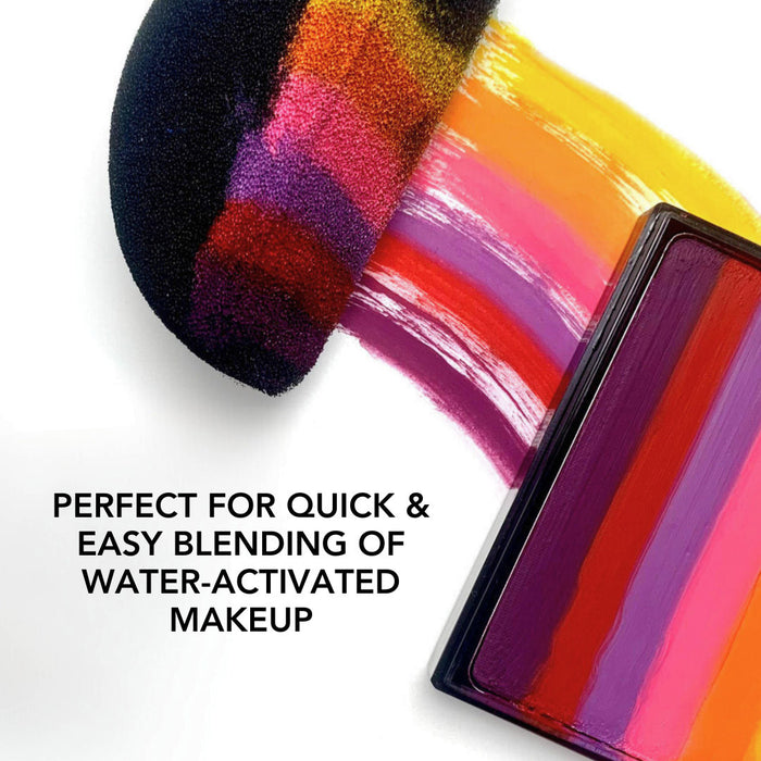 Paradise Sponges By Mehron - Black Face Painting Sponges - 2 Halves