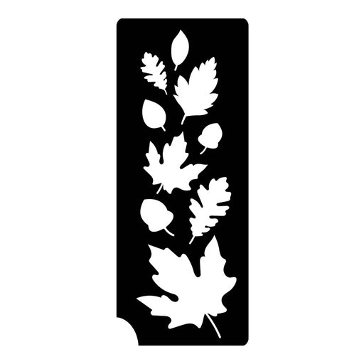 Art Factory | Glitter Tattoo Stencil - (847) Fall Leaves Splash - 5 Pack - #79