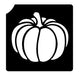 Art Factory | Glitter Tattoo Stencil - (851) Pumpkin - 5 Pack - #188