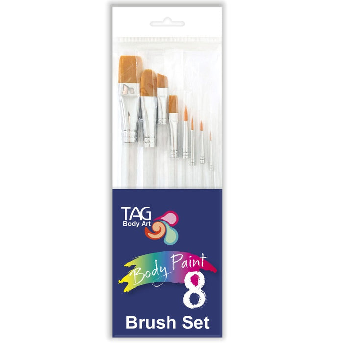 TAG | Face Painting Brushes - 8 Piece Brush Set