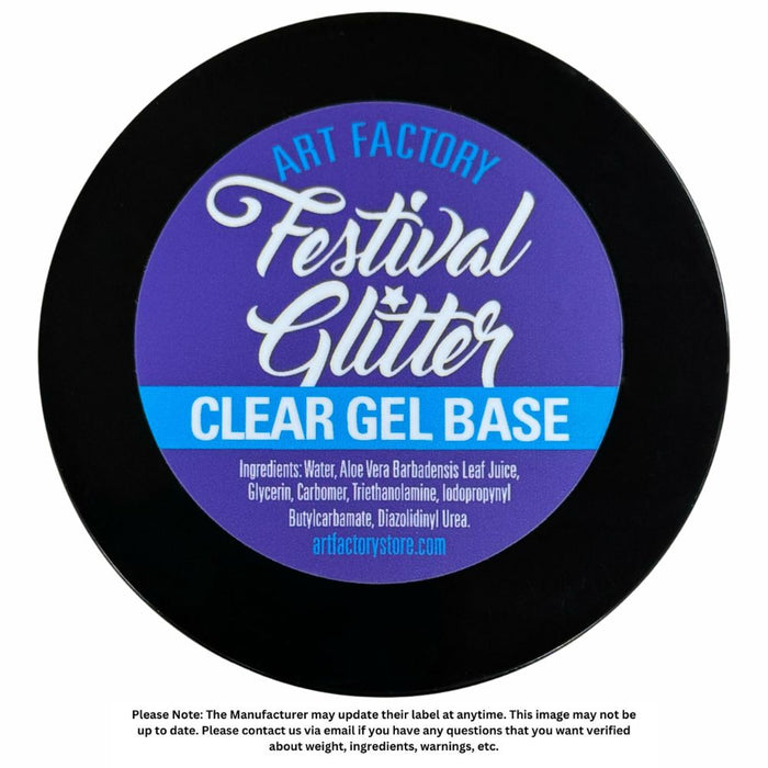 Art Factory | Festival Glitter - Clear GEL Base - 4 oz