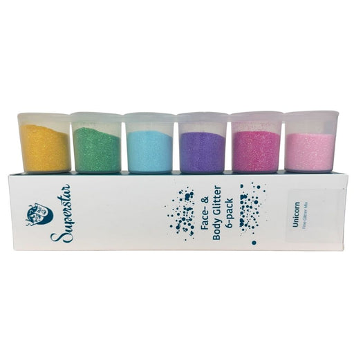 Superstar | Loose FINE Glitter Set 98981  -  FINE UNICORN Six Pack (90ml)