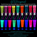 GTX Paint | Silicone Based Water Resistant CREAM KIT - Neon Colors (9 x 25ml Easy Squeezy Tubes) (SFX Non-Cosmetic)