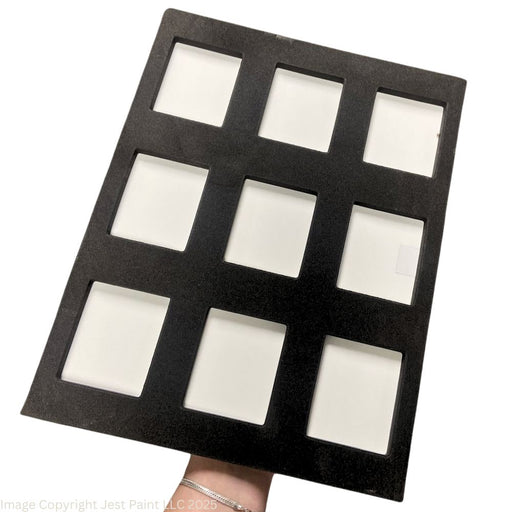 TAG | Face Painting Foam Insert - 9 Rectangle Slots (Most Large 50gr Split Cakes)