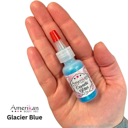 Amerikan Body Art | Face Painting Glitter Poof - Holographic Glacier Blue (1/2oz) #12