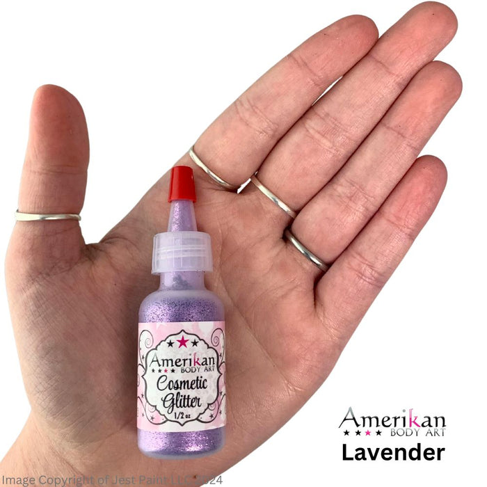 Amerikan Body Art | Face Paint Glitter Poof - Opaque Lavender (1/2oz) #15