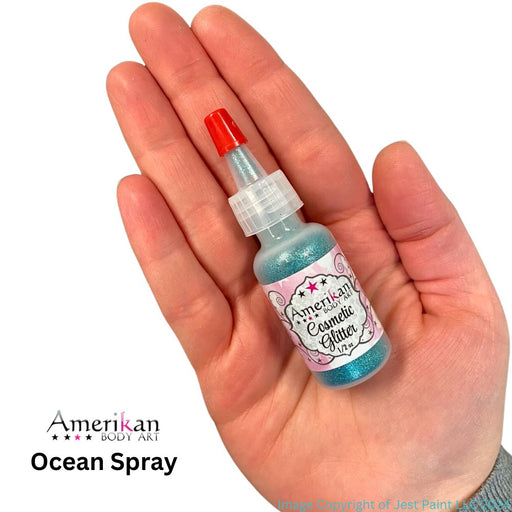 Amerikan Body Art | Face Paint Glitter Poof - Opaque Ocean Spray (1/2oz)  #11