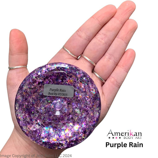 Pixie Paint Face Paint Glitter Gel  - Purple Rain - Medium  4oz (Currently in Round Tub)