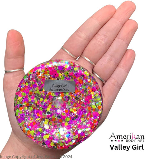 Pixie Paint Face Paint Glitter Gel  - UV Valley Girl  - Medium 4oz (Currently in Round Tub)