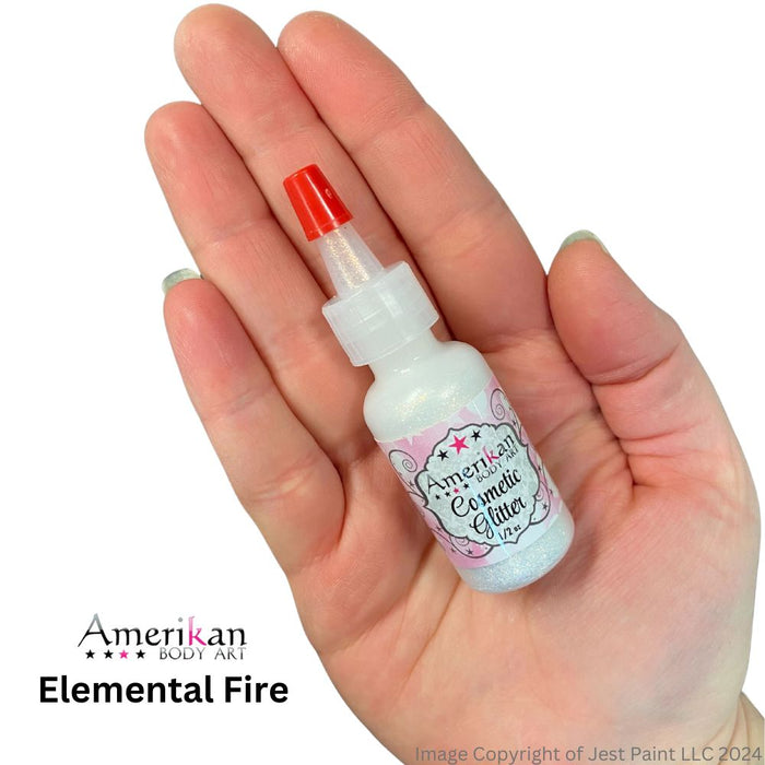 Amerikan Body Art | Face Paint Glitter Poof - Holographic Fire (1/2oz)  #26