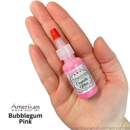 Amerikan Body Art | Face Paint Glitter Poof - Holographic Bubblegum Pink (1/2oz) #18